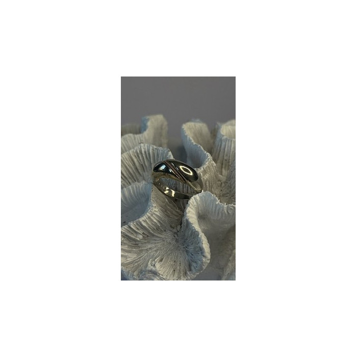 Vintage 925 Sterling Silver & 10K yellow Gold Rope Twist Ring Size 8.5