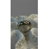 Vintage 925 Sterling Silver & 10K yellow Gold Rope Twist Ring Size 8.5