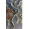 Vintage 925 Sterling Silver & 10K yellow Gold Rope Twist Ring Size 8.5