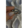 Vintage 925 Sterling Silver & 10K yellow Gold Rope Twist Ring Size 8.5