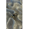 Vintage 925 Sterling Silver & 10K yellow Gold Rope Twist Ring Size 8.5