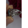 DK 925 Sterling Silver Blue Turquoise Ring Size 8