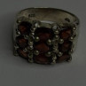 Vintage 925 Sterling Red Garnet Silver Ring Size 7