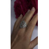Elegant 925 Sterling Silver Diamonds Ring Size 9