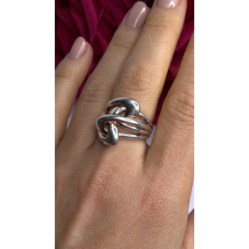 Unique Design 925 Sterling Silver Ring Size 7