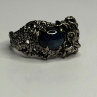 Handcrafted 925 Sterling Silver Blue Pietersite Stone Ring Size 9