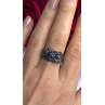 Handcrafted 925 Sterling Silver Blue Pietersite Stone Ring Size 9