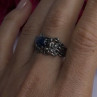 Handcrafted 925 Sterling Silver Blue Pietersite Stone Ring Size 9