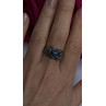 Handcrafted 925 Sterling Silver Blue Pietersite Stone Ring Size 9