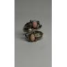 Navajo 925 Sterling Silver Pink Abalone Ring Size 8