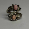 Navajo 925 Sterling Silver Pink Abalone Ring Size 8