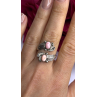 Navajo 925 Sterling Silver Pink Abalone Ring Size 8