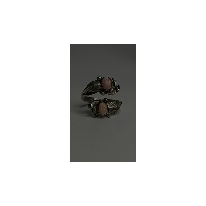 Navajo 925 Sterling Silver Pink Abalone Ring Size 8