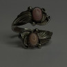 Navajo 925 Sterling Silver Pink Abalone Ring Size 8