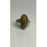 Vintage 925 Sterling Silver Moss Agate Ring Size 4.5