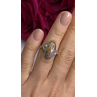 Vintage 925 Sterling Silver Moss Agate Ring Size 4.5
