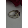 925 Sterling Silver Amethyst & Beryl Ring Size 9
