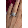 Verragio 925 Sterling Silver & Gold Plated Part Cz Ring Size 8