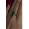 925 Sterling Silver Green Jade Ring Size 8