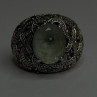 925 Sterling Silver Prasiolite & Green Peridot Ring Size 6