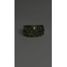 925 Sterling Silver Olive Green Peridot & Beryl Stones Ring Size 7