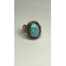 Adjustable Vintage 925 Sterling Silver Blue Turquoise Ring