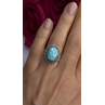 Adjustable Vintage 925 Sterling Silver Blue Turquoise Ring