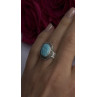 Adjustable Vintage 925 Sterling Silver Blue Turquoise Ring