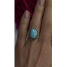 Adjustable Vintage 925 Sterling Silver Blue Turquoise Ring