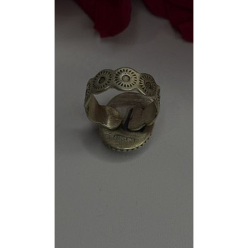 Adjustable Vintage 925 Sterling Silver Blue Turquoise Ring