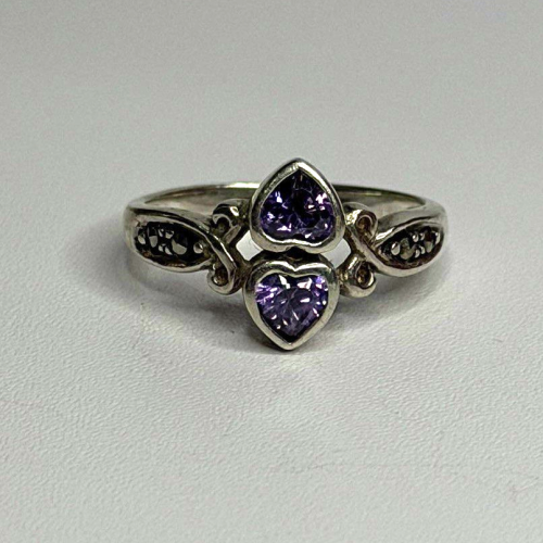 Israel Vintage 925 Sterling Silver Aquamarine Ring Size 6
