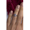 Israel Vintage 925 Sterling Silver Aquamarine Ring Size 6