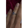 Israel Vintage 925 Sterling Silver Aquamarine Ring Size 6