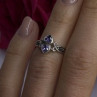 Israel Vintage 925 Sterling Silver Aquamarine Ring Size 6
