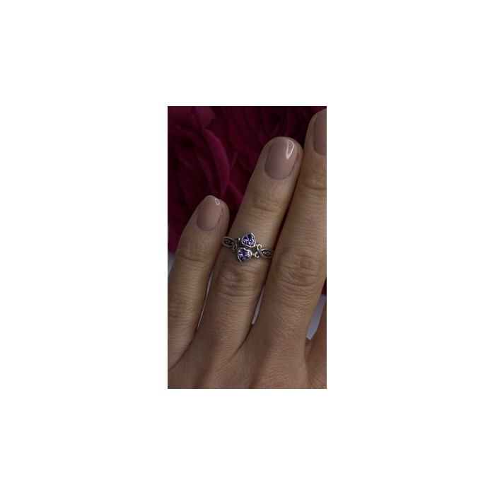 Israel Vintage 925 Sterling Silver Aquamarine Ring Size 6