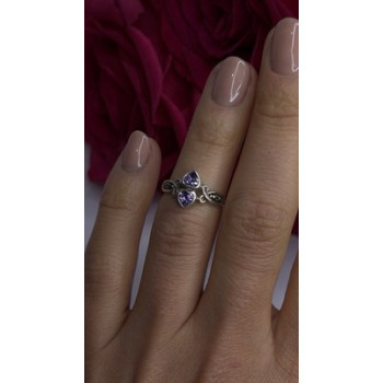 Israel Vintage 925 Sterling Silver Aquamarine Ring Size 6
