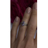 Israel Vintage 925 Sterling Silver Aquamarine Ring Size 6