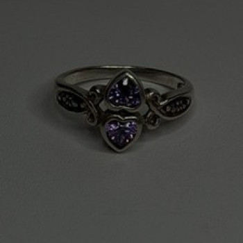 Israel Vintage 925 Sterling Silver Aquamarine Ring Size 6