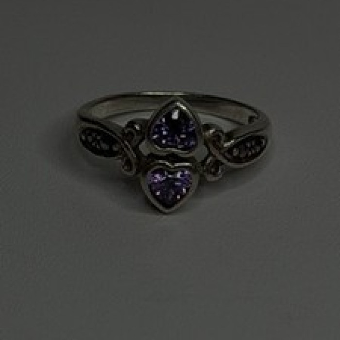 Israel Vintage 925 Sterling Silver Aquamarine Ring Size 6