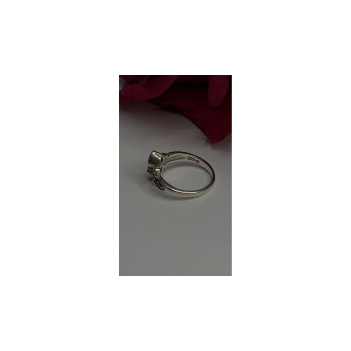 Israel Vintage 925 Sterling Silver Aquamarine Ring Size 6