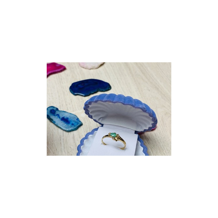 10K YELLOW GOLD  EMERALD & DIAMONDS RING SIZE 6.75