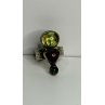 Carol Felley Vintage 925 Sterling Silver Peridot & Tourmaline Ring Size 6.5