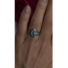 Poison Locket Pillbox  925 Sterling Silver Blue Turquoise Ring Size 7