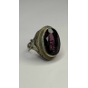 Vintage 925 Sterling Silver Purple Amethyst Ring Size 4.5