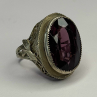 Vintage 925 Sterling Silver Purple Amethyst Ring Size 4.5