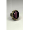 Vintage 925 Sterling Silver Purple Amethyst Ring Size 4.5
