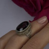 Vintage 925 Sterling Silver Purple Amethyst Ring Size 4.5