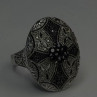 Elegant 925 Sterling Silver Spinel Stones Ring Size 8