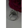Elegant 925 Sterling Silver Spinel Stones Ring Size 8