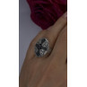 Elegant 925 Sterling Silver Spinel Stones Ring Size 8